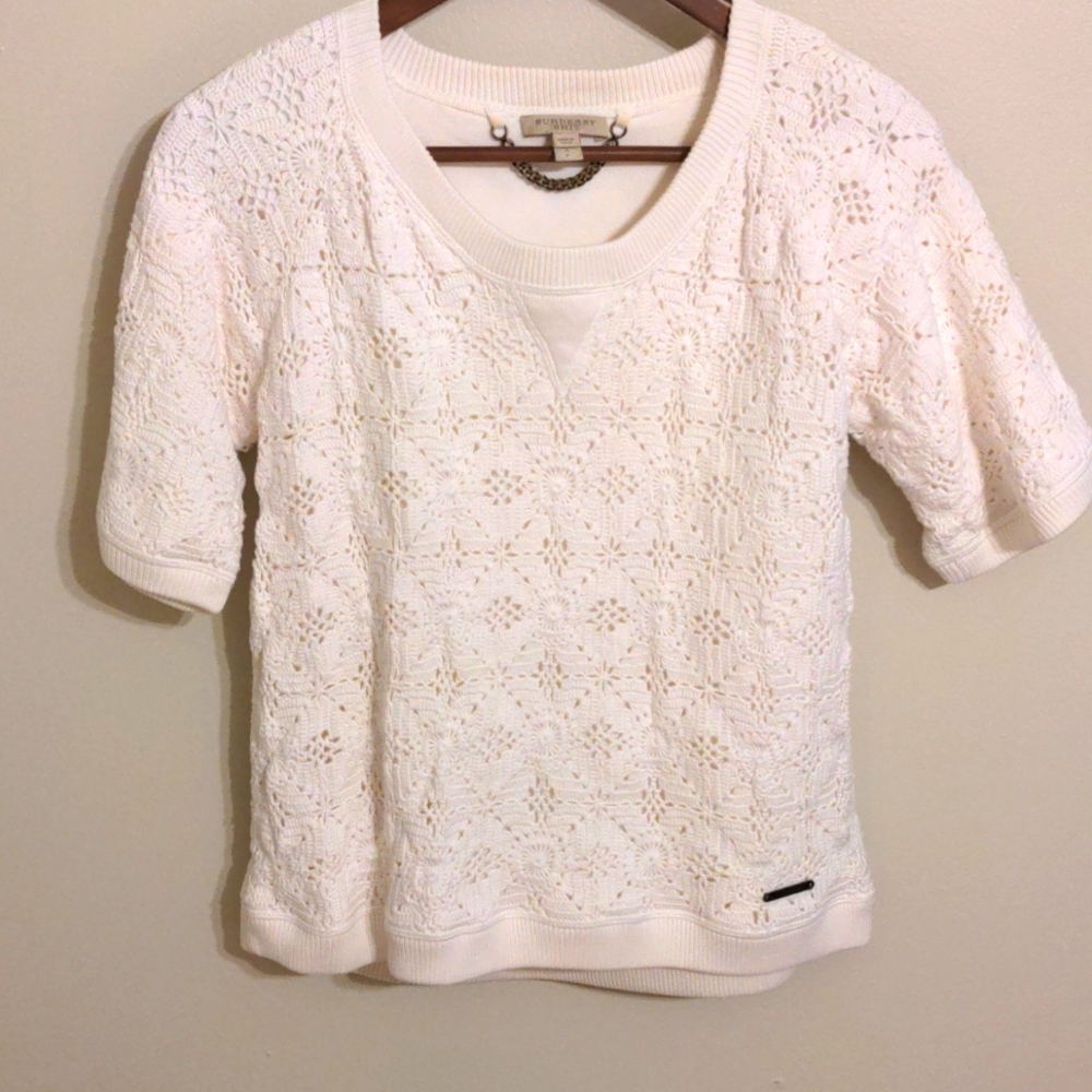 Burberry Brit beige knit top (small)
